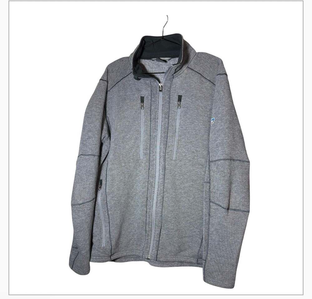 Kuhl Men's Interceptr Gray Full Zip Fleece Jacket Size L